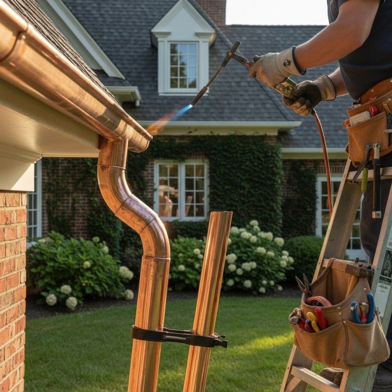Copper Gutter Repair in Mcdonough, GA